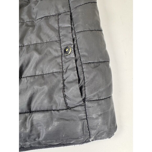 Vintage Dry Goods Reversible Quilted Vest Mens Medium Black Orange Workwear USA - Picture 16 of 16